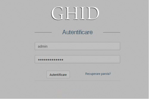 Secțiunea de Administrare website